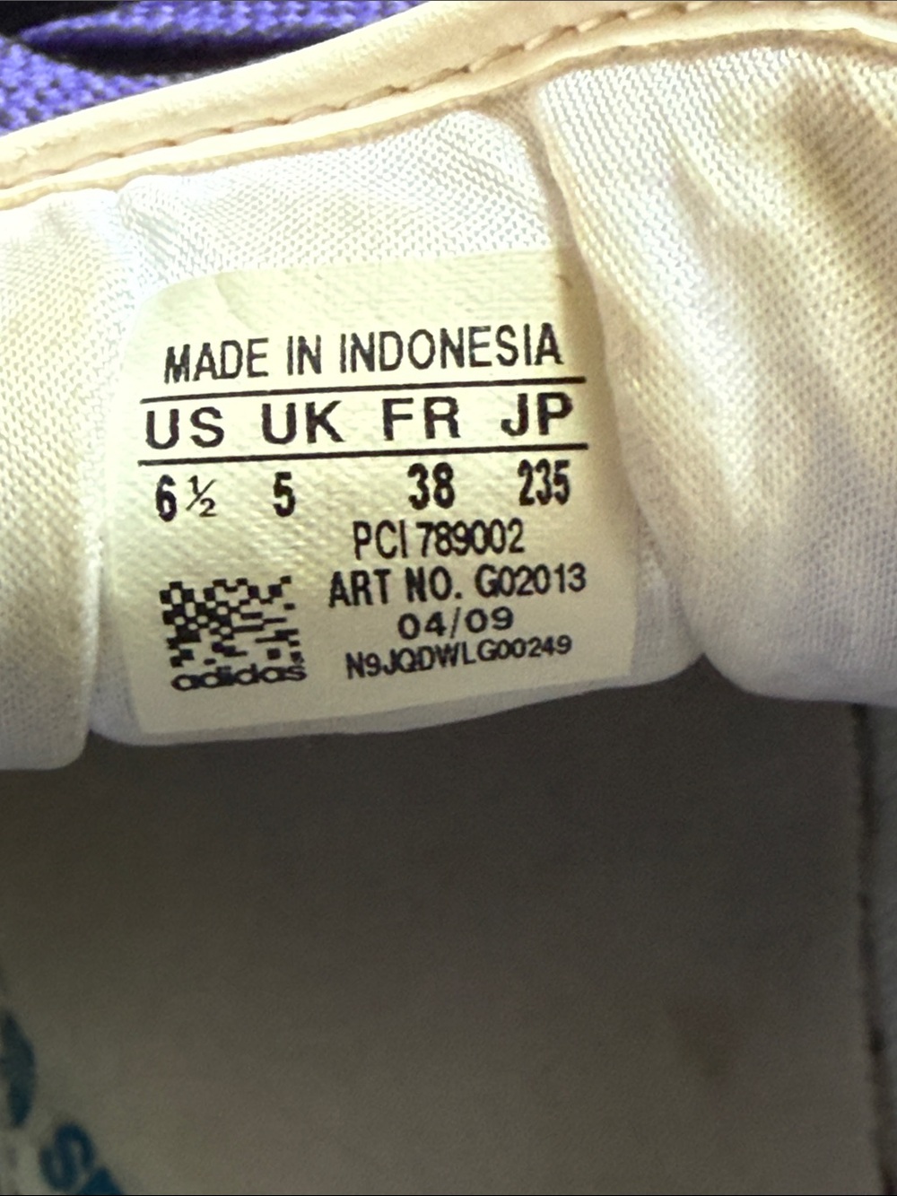 adidas Purple Superstar Suede Shell-Toe Sneakers with White Stripes - Picture 8 of 8